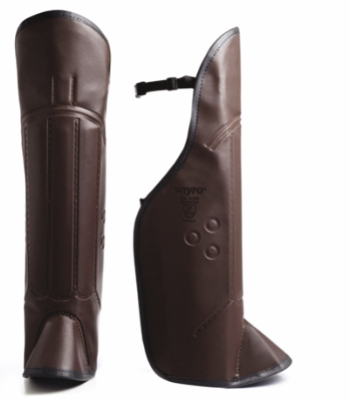 Perneira de Segurança em Couro até o Joelho Velcro