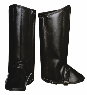 Perneira de Segurança C/ Talas de PVC, Tiras de Couro C/ Fivela e Fechamento em Zíper - SRO 300